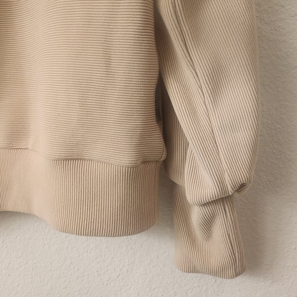 Varley Vine Half Zip Taupe Marl Pullover Sweatshirt Womens Small - Picture 5 of 10